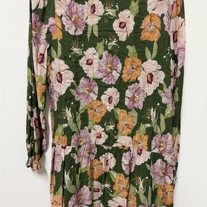 MELLODAY Green Floral Dress